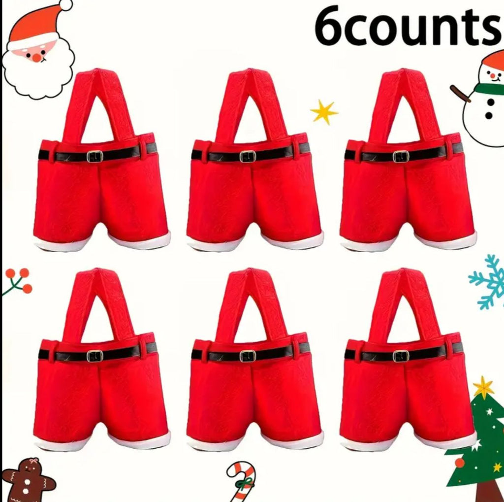 6 Piece MerryBottoms: Fill Santa's Pants with Joy!